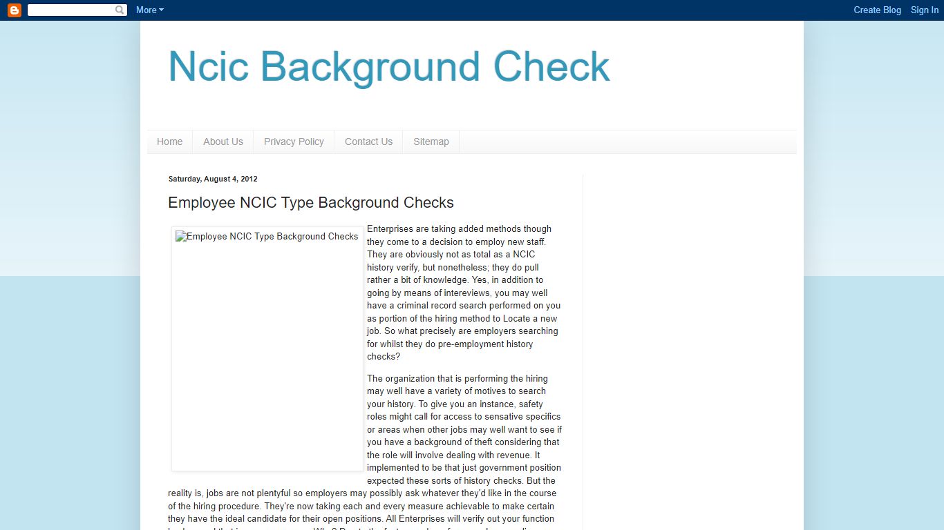 Ncic Background Check: Employee NCIC Type Background Checks